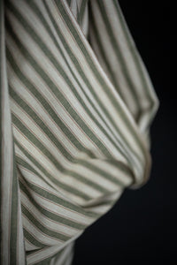 Handwoven Cotton Stripe - Tea Green