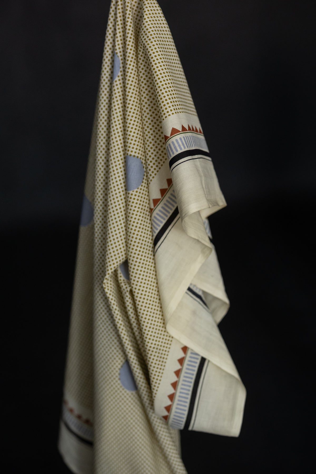 Indian Screen Printed Cotton - Casablanca