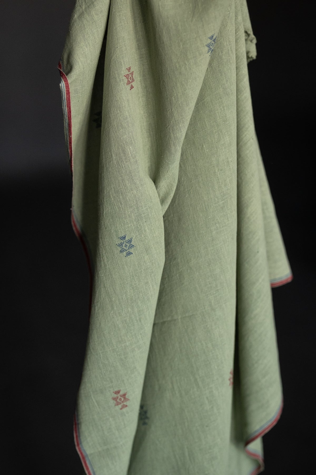 Extra Weft Handwoven Cotton - Bay of Bengal