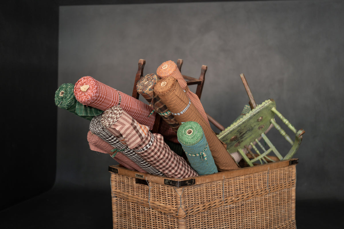 Organic Cotton/Linen - Log Cabin