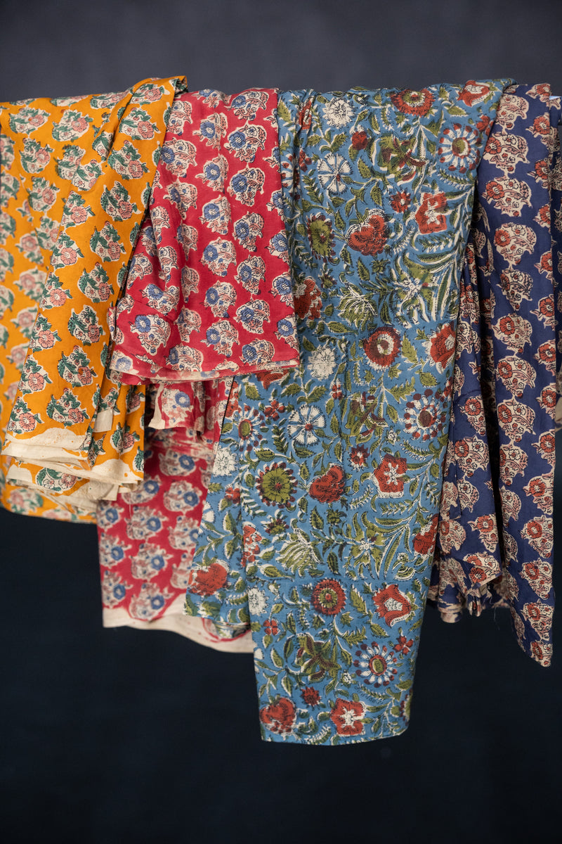 Indian Block Print Cotton - Oleander