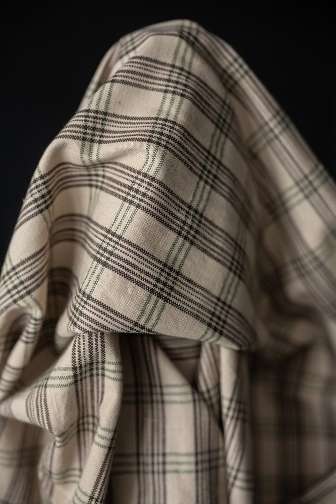 Handwoven Cotton Check - Fable Time Check