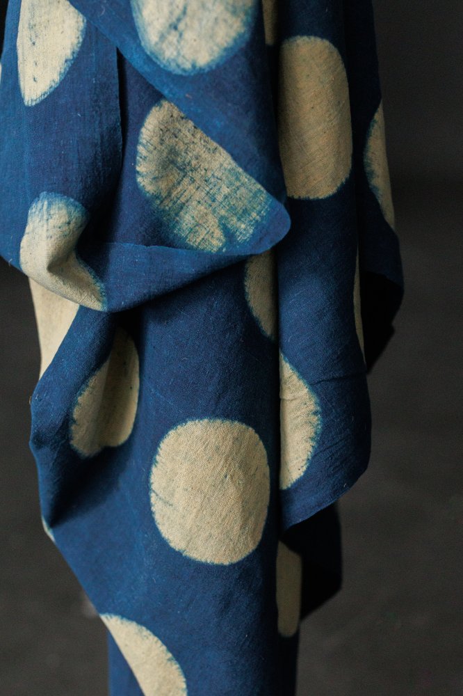 indigo white spot indian cotton