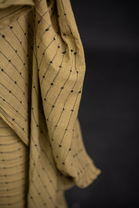 green handwoven loopy fabric