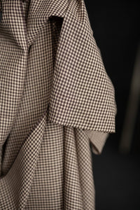Indian Handwoven Cotton - Mocha Gingham