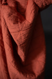 Quilted Jacquard Cotton - Orange Spritz