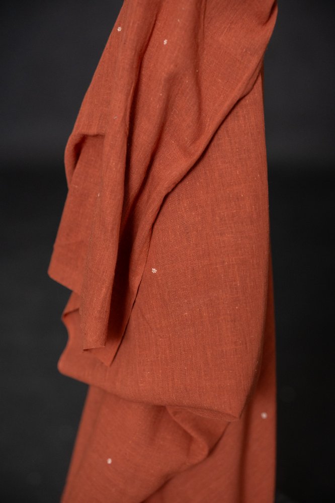 orange handwoven cotton