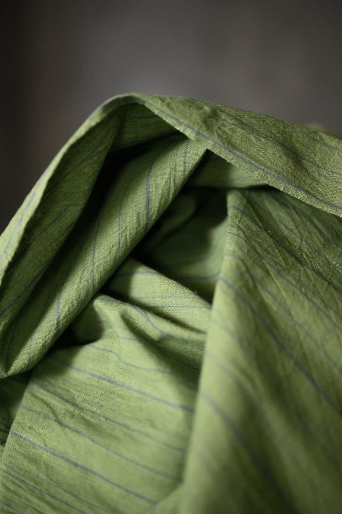 Handwoven Cotton Stripe - Samphire