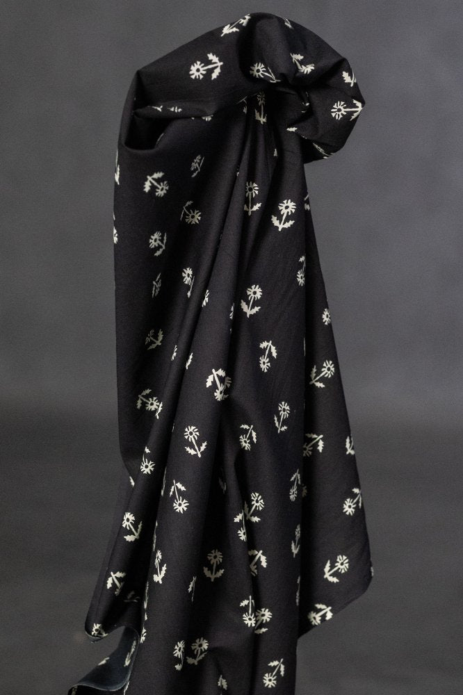 indian block floral cotton