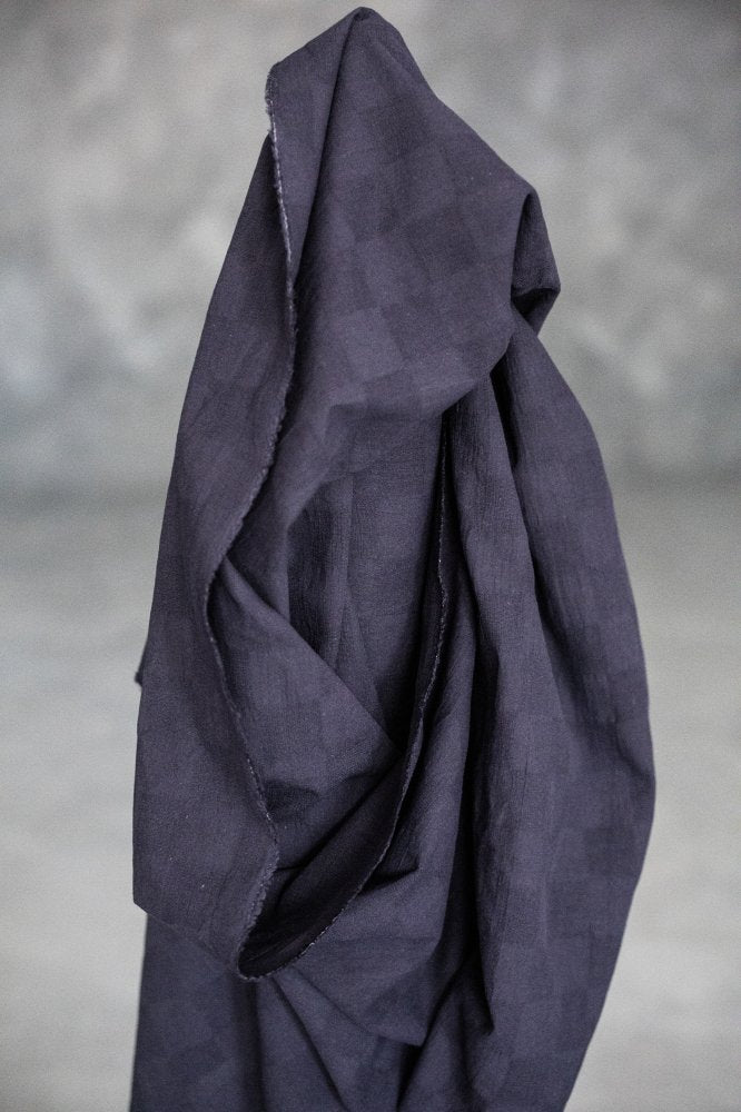 Japanese Cotton/Ramie/Linen - Acre Navy
