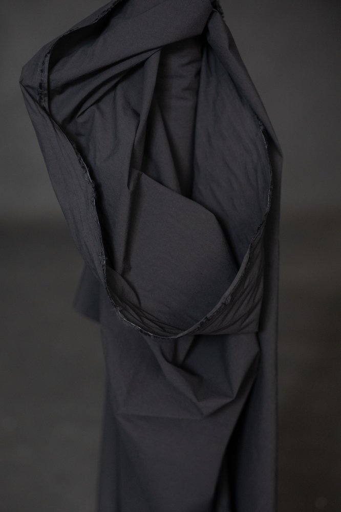 black triple wash fabric