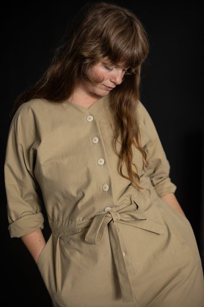 Japanese Utility Cotton Slub - Cool Tan