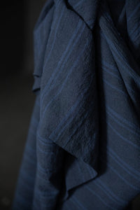navy stripy japanese fabric