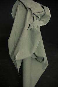 green washed cotton canvas fabric