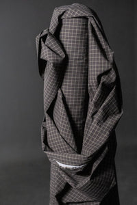 Japanese brown check fabric