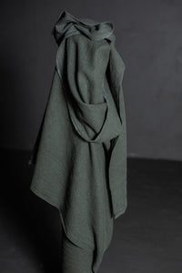 Japanese Brushed Linen/Wool - Cypress