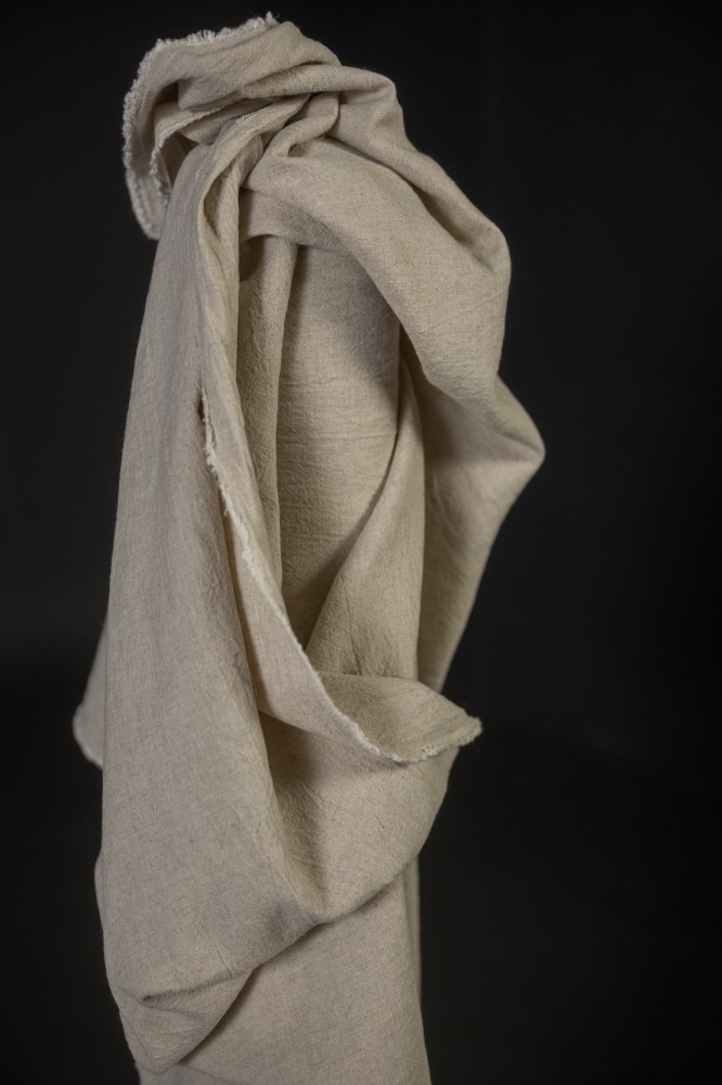 Japanese Brushed Linen/Wool - Ecru