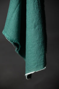 emerald green denim fabric