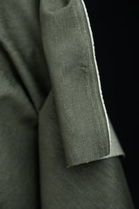 green 10oz cotton denim