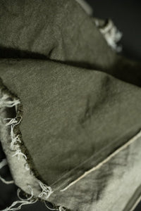 green 10oz cotton denim