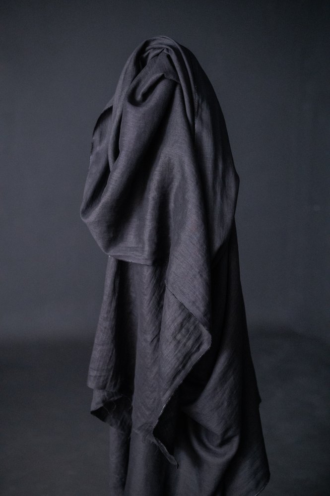 European Laundered Linen - Jet Black 130