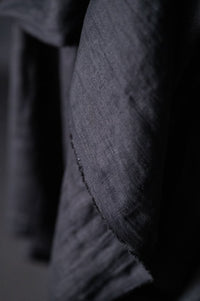 European Laundered Linen - Jet Black 130