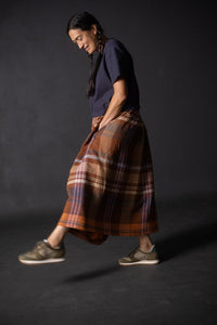European Laundered Linen Check - Chatou Rust