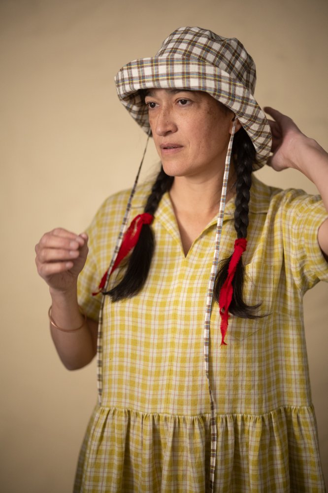European Laundered Linen Check - Daffodilly