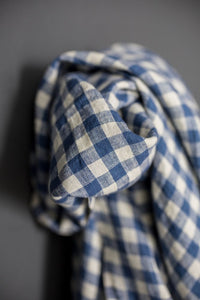 European Laundered Linen Gingham - Faro