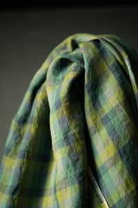 European Laundered Linen Gingham - Following