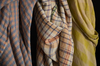 European Laundered Linen Check - Frosted Posset