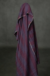 purple stripe linen fabric 