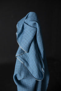 European Laundered Linen Check - Irish Blues