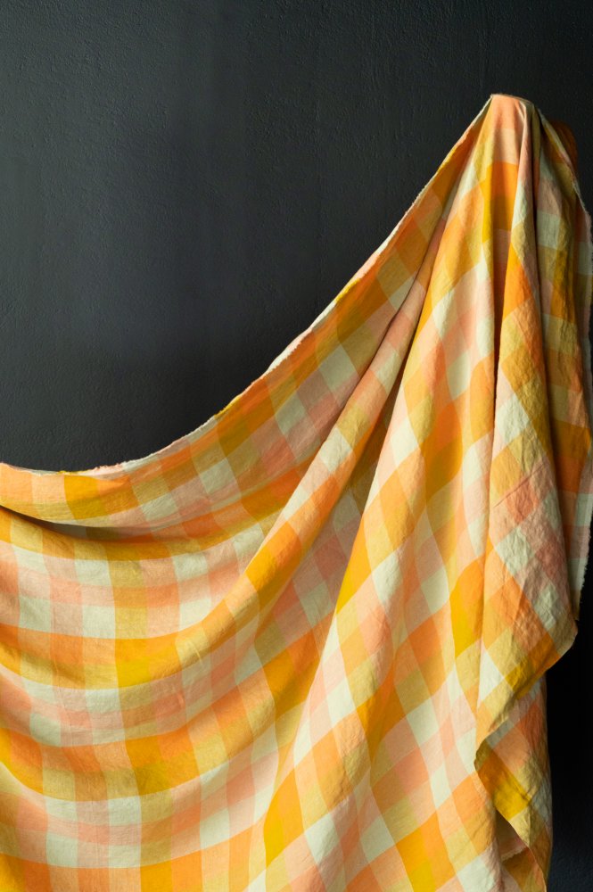 European Laundered Linen Check - Island Life