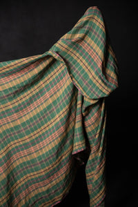 Spring green laundered linen