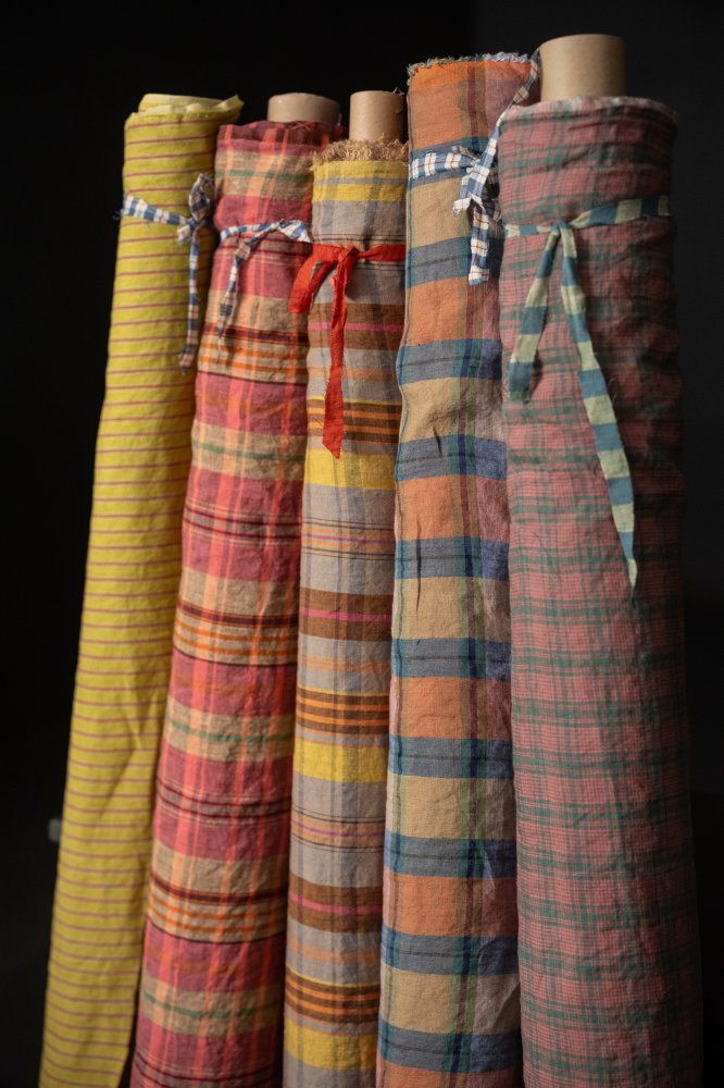 European Laundered Linen Stripe - Patisserie