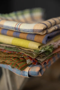 European Laundered Linen Stripe - Poolside