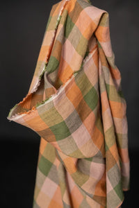 European Laundered Linen Check - Sea Holly