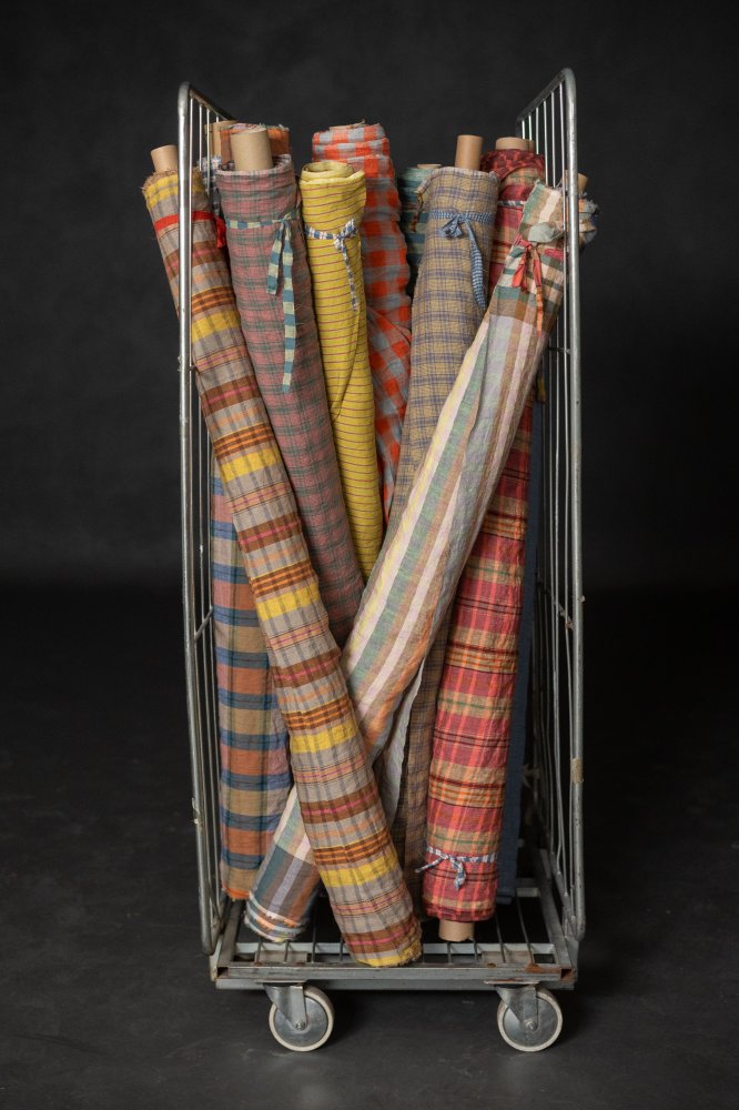 European Laundered Linen Check - Wonder Sky
