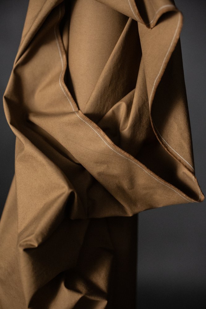 rich dark brown cotton fabric