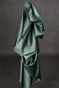 Dark green lining fabric