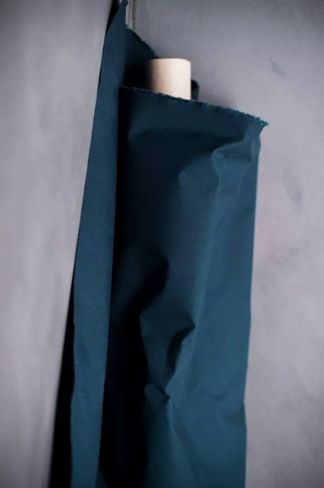 midnight blue dry oilskin fabric