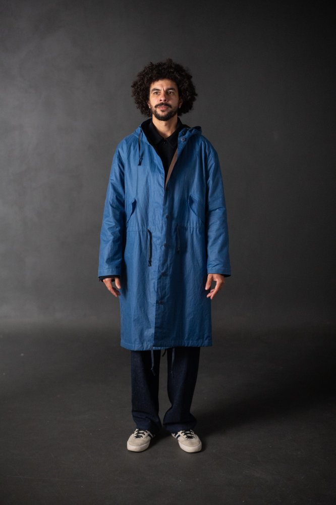 Wax Ripstop Organic Cotton - Charlie Blues