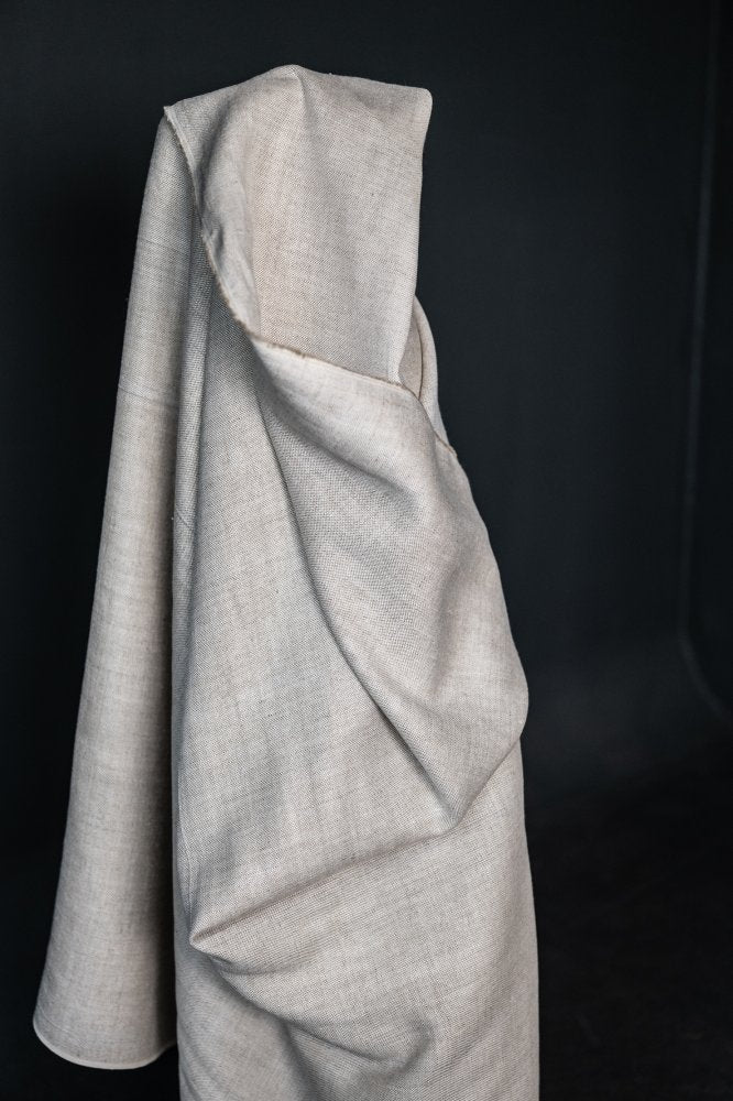 Laundered Upholstery Linen - White Sands 420