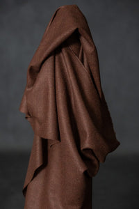 brown wool fabric