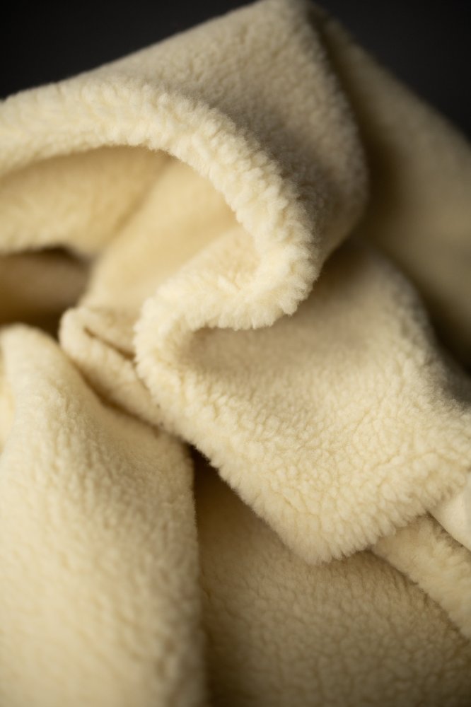 Piece for Willamina - Natural Wool Sherpa
