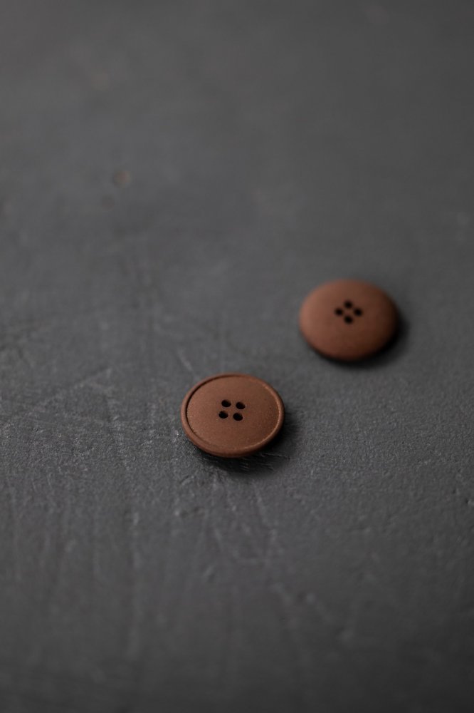 Hemp Button 20mm - Tobacco