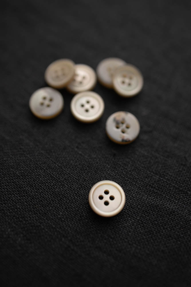 11mm Milky Shirt Button