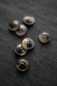 11mm Smokey Brown Button