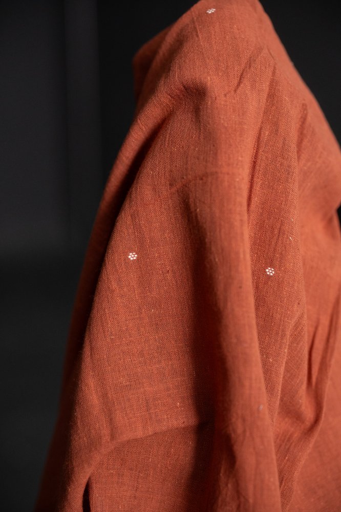 Remnant (Russet Extra Weft Handwoven Organic Cotton)